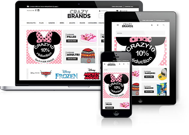 Crazy Brands - Vente en ligne de vêtements et accessoires